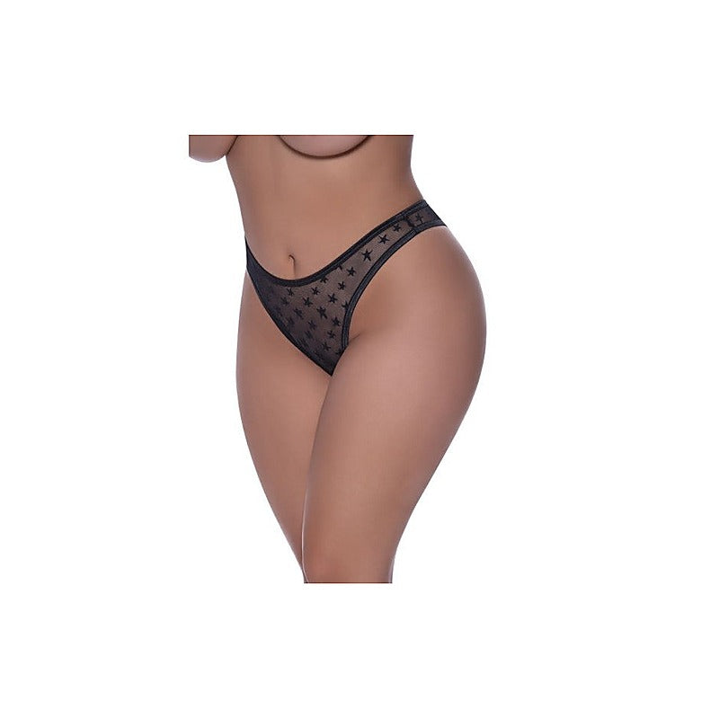 High Waist Micro Star Womens Thong By Magic Silk - G-Strings, Panties and Shorts
