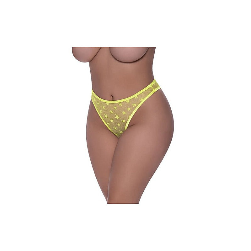 High Waist Micro Star Sexy Thong By Magic Silk - G-Strings, Panties and Shorts
