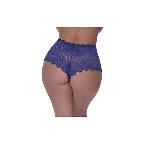 Exposed Lingerie Split Crotch Lace Boy Short By Magic Silk - G-Strings, Panties and Shorts