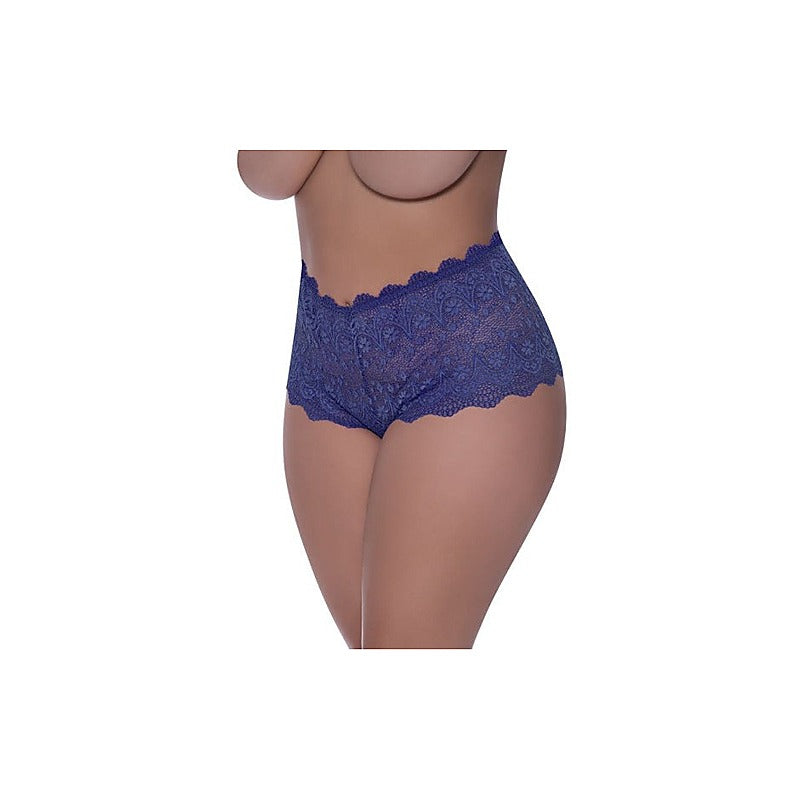 Exposed Lingerie Split Crotch Lace Boy Short By Magic Silk - G-Strings, Panties and Shorts