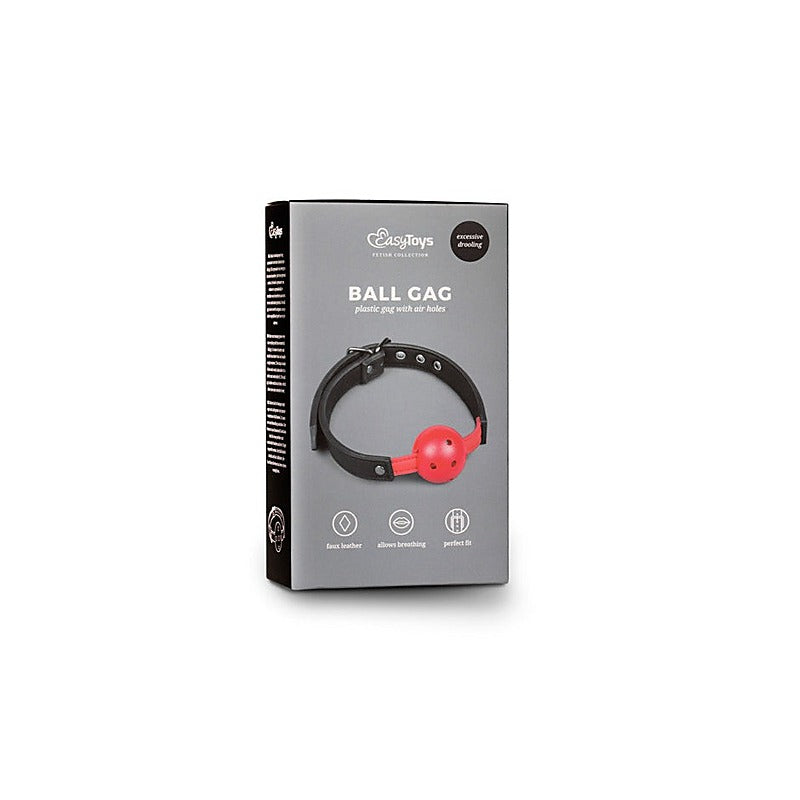 Bdsm Play Ball Gag With Pvc Ball By Easytoys - Bondage Gags and Bits