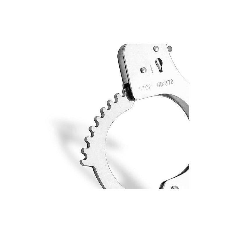 Fetish Collection Classic Metal Hand Cuffs Silver - Cuffs And Restraints