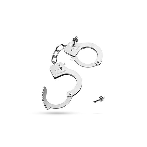 Fetish Collection Classic Metal Hand Cuffs Silver - Cuffs And Restraints