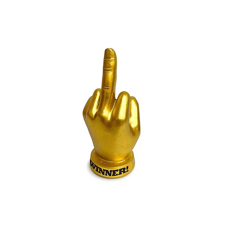Golden Fu Finger Novelty Trophy By Little Genie - Party Gifts and Novelties