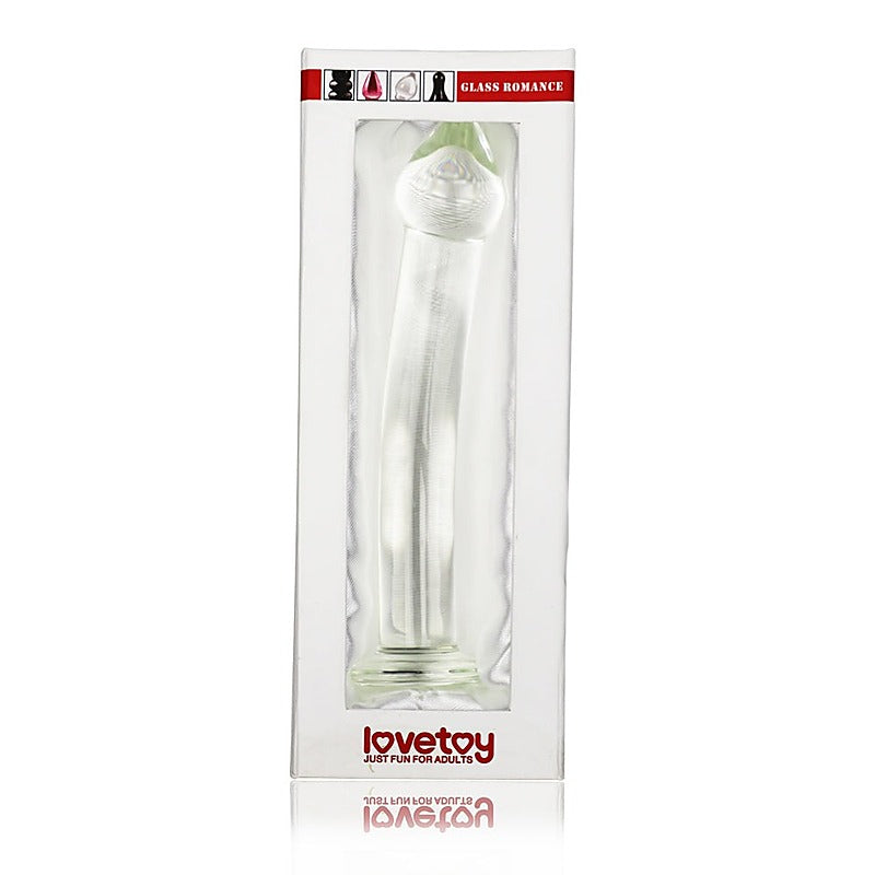 Glass Romance 3 Realistic 7.5 Inch Glass Dong - Glass Sex Toys