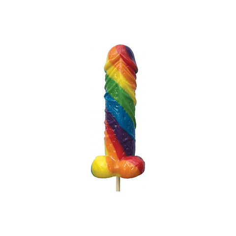 Rainbow Cocksicle Pecker Shaped Lollipop By Hott Products - Party Gifts and Novelties