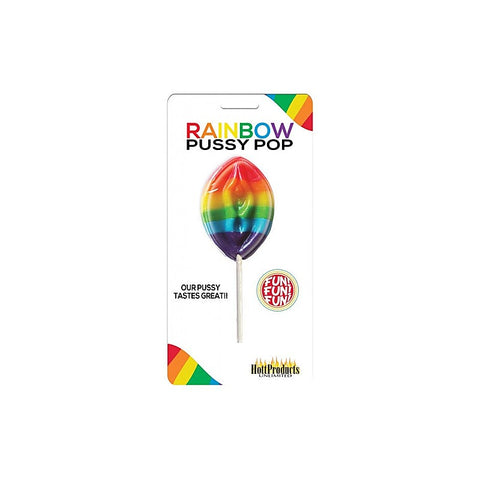 Rainbow Pussy Shaped Lollipop By Hott Products - Party Gifts and Novelties