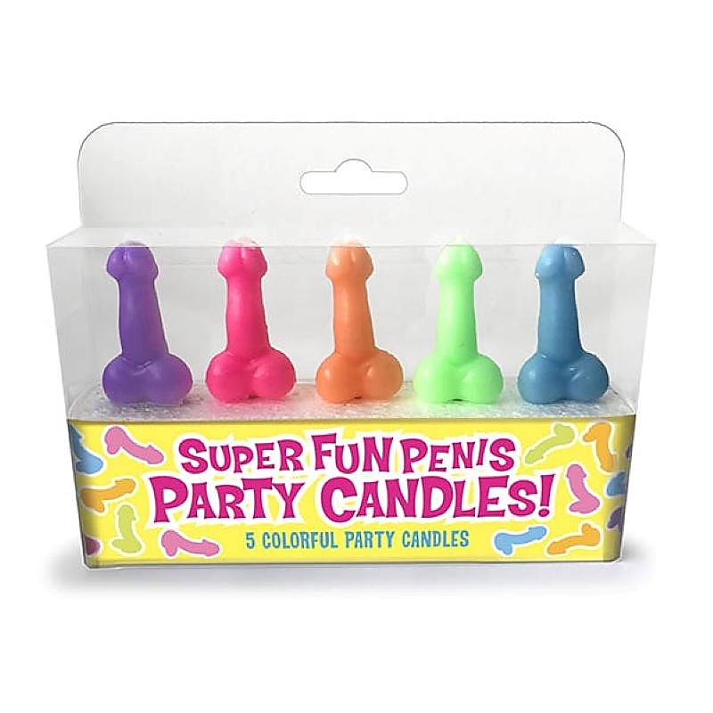 Super Fun Penis Candles - 5 Pack by Little Genie - Party Gifts and Novelties