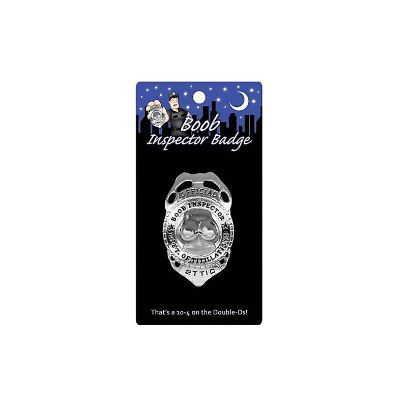 Novelty Boob Inspector Badge By Kheper Games - Party Gifts and Novelties