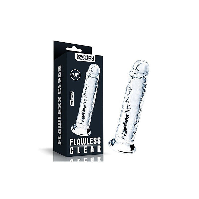 Super Realistic Clear Dildo 7 Inch By Lovetoy - Realistic Dildos