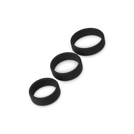Lovetoy Pro Stretchy Silicone Cock Rings Set 3 Piece - Cock Ring Sets