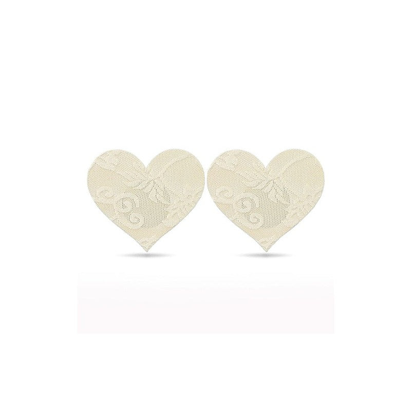 Lace Heart And Flower Nipple Pasties Twin Pack By Lovetoy - Breast and Nipple Toys