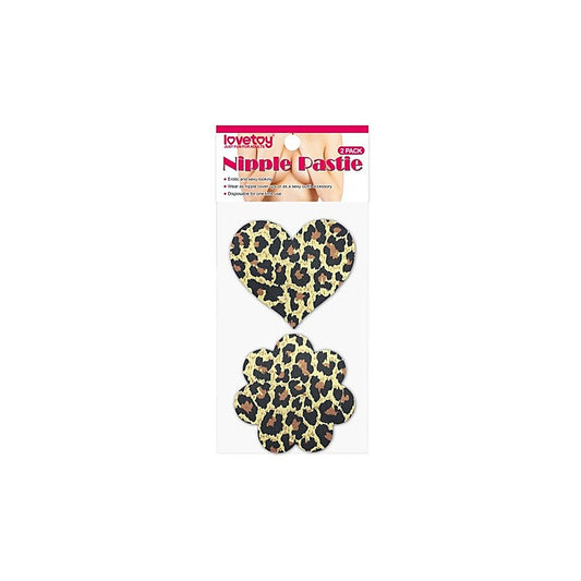 Leopard Sexy Nipple Pasties Twin Pack By Lovetoy - Breast and Nipple Toys