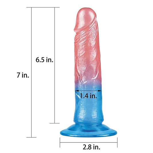 Dazzle Studs Suction Cup Realistic Dildo By Lovetoy - Realistic Dildos