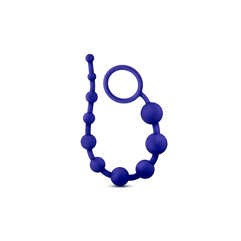 Luxe Silicone 10 Anal Pleasure Beads By California Exotics - Anal Beads and Balls