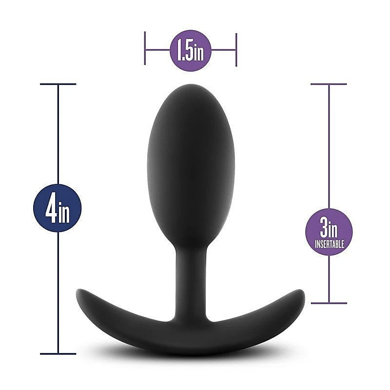 Luxe Wearable Vibra Sleek and Slim Butt Plug Medium - Butt Plugs