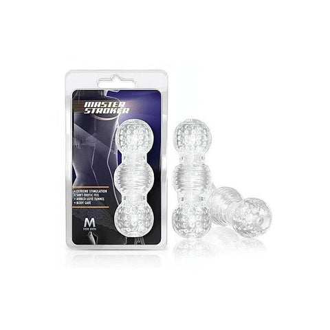 M for Men Master Stretchy Male Stroker Clear