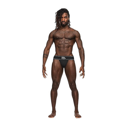 Male Power Modal Rib Mens Jock Underwear Black