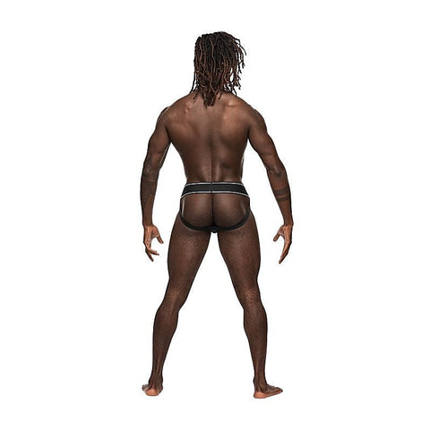 Male Power Modal Rib Mens Jock Underwear Black