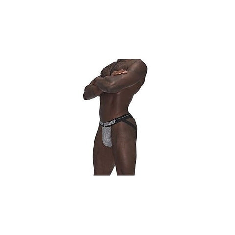 Male Power Sexagon Strappy Ring Male Jock Grey L / XL