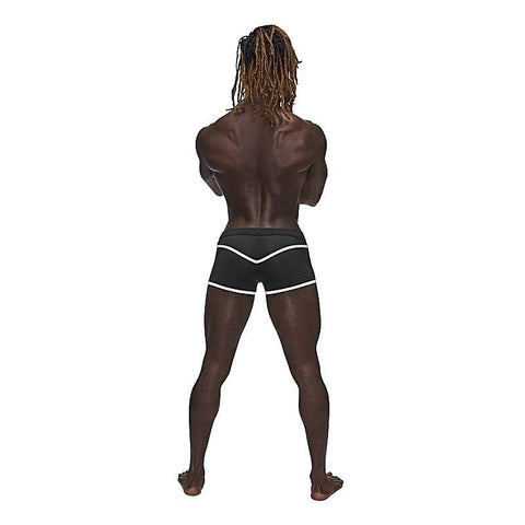 Male Power Sport Mesh Breathable Mens Mini Short Black