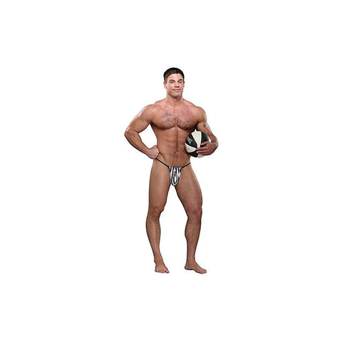 Male Power Referee Novelty G String Mens Underwear Black
