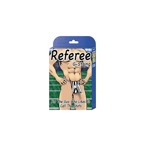 Male Power Referee Novelty G String Mens Underwear Black