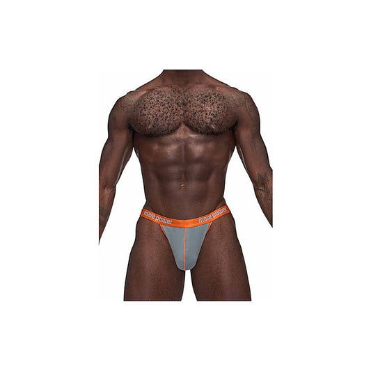 Male Power Casanova Uplift Stretchy Micro Mens Thong Grey