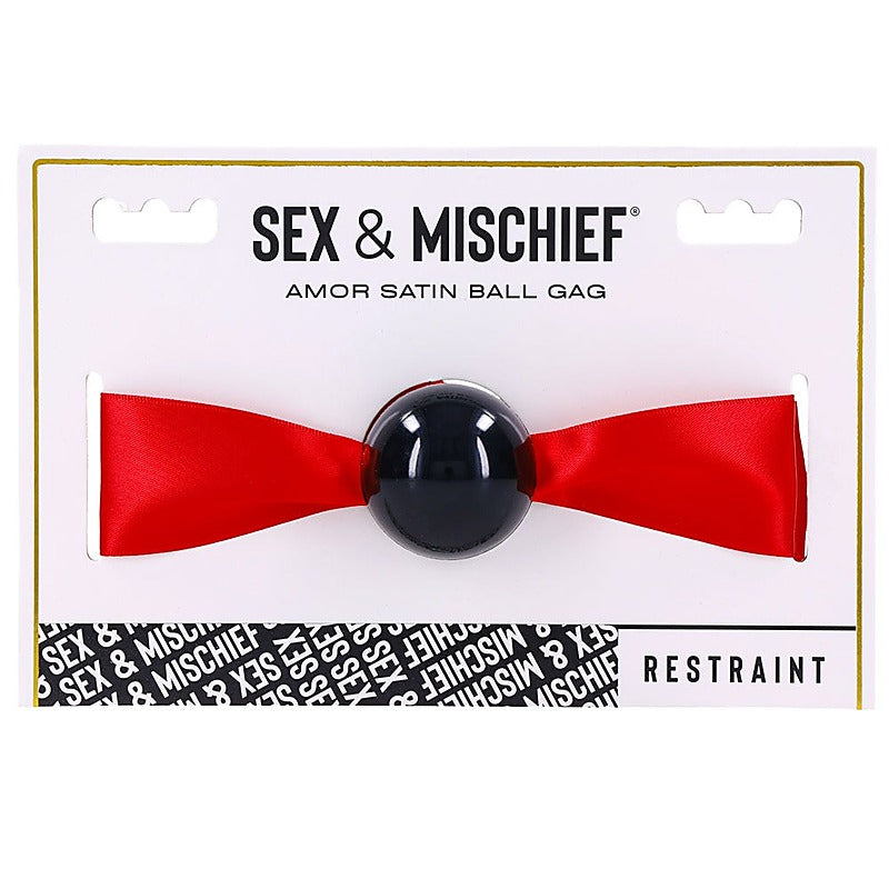 Amor Satin Ball Gag by Sportsheets - Bondage Gags and Bits