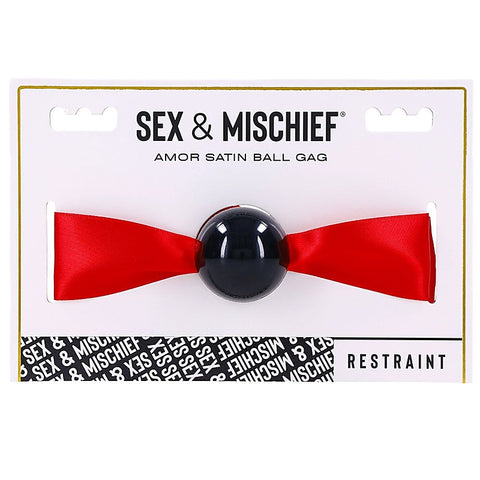 Amor Satin Ball Gag by Sportsheets - Bondage Gags and Bits
