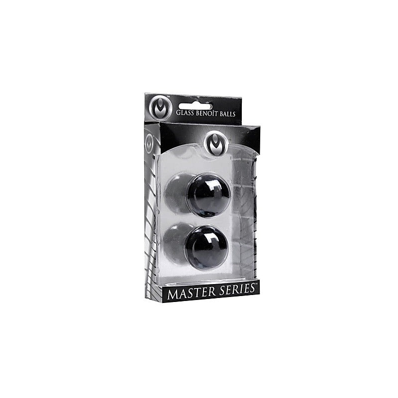 Master Series Jaded Glass Ben Wa Balls 30mm - Love Eggs and Kegel Exercisers