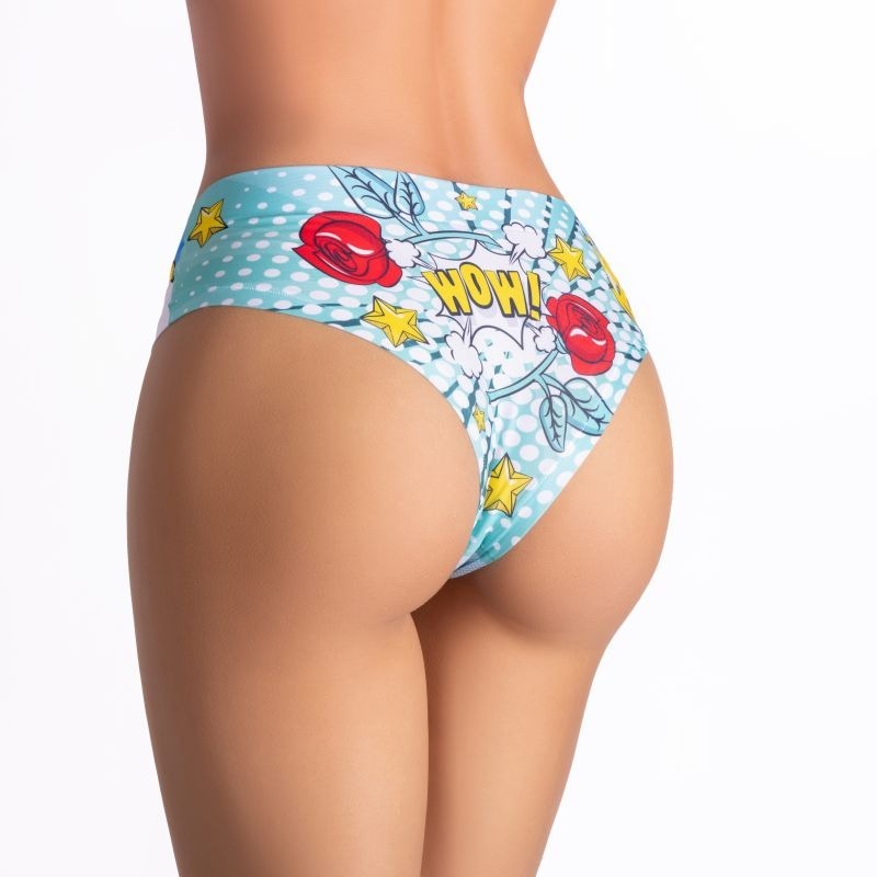 Comics Beach Girl Slip Sexy Panties by Mememe Lingerie - G-Strings, Panties and Shorts