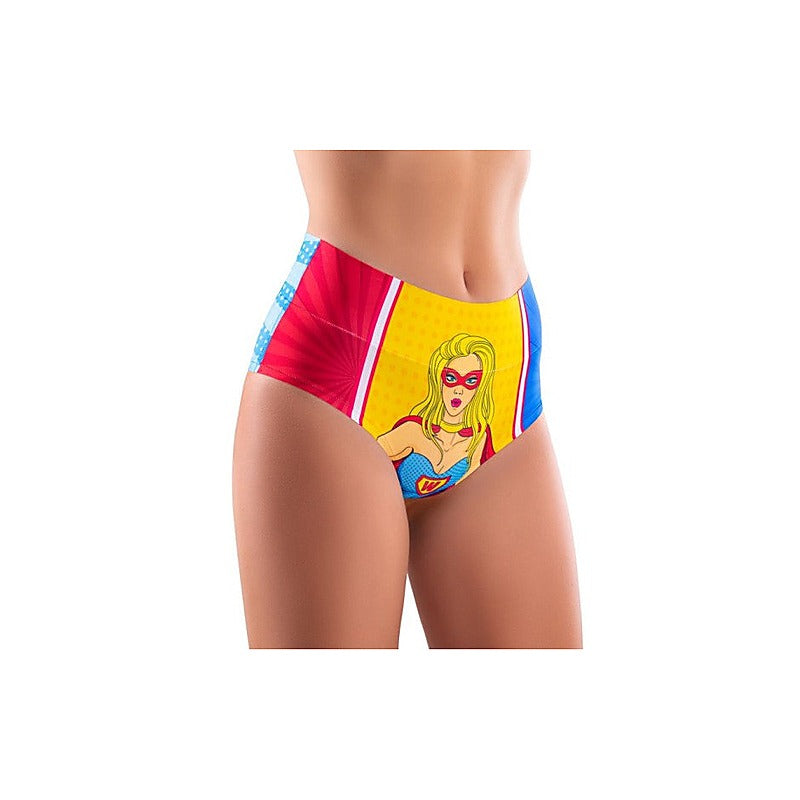 Comics Wonder Girl Hi-Briefs By Mememe Lingerie - G-Strings, Panties and Shorts