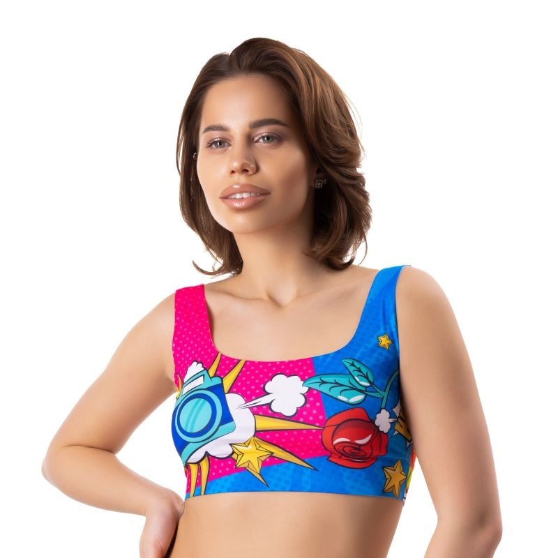 Comics Curios Crop Top by Mememe Lingerie - Bras and Bra Sets