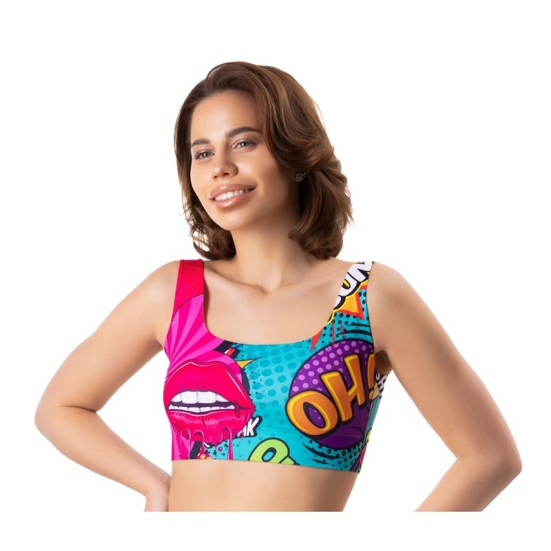 Comics Oh Crop Top by Mememe Lingerie - Bras and Bra Sets