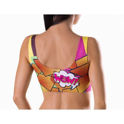Comics Hot Crop Top by Mememe Lingerie - Bras and Bra Sets