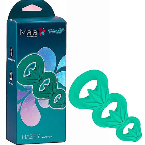 Maia 420 Hazey Pleasure Trio Silicone By Maia Toys - Cock Ring Sets