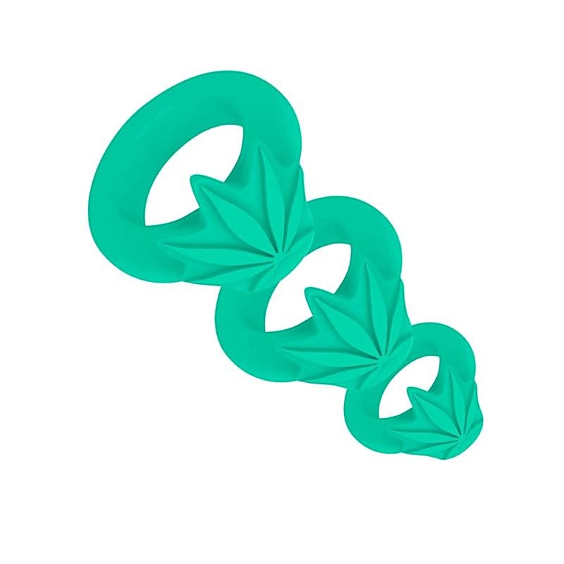 Maia 420 Hazey Pleasure Trio Silicone By Maia Toys - Cock Ring Sets