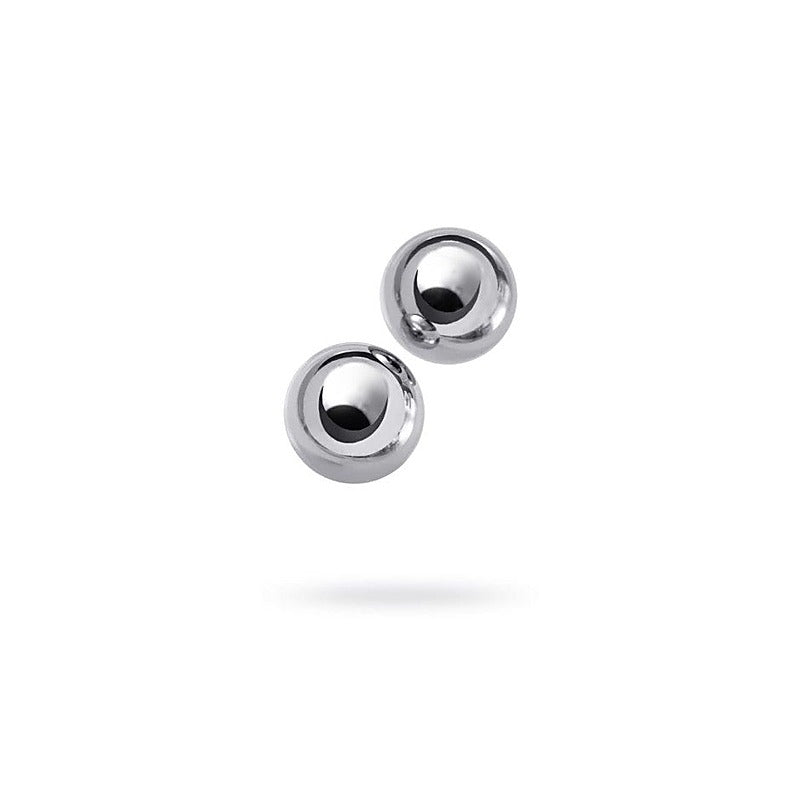 Metal Silver 2 Piece Vaginal Balls By Toyfa - Love Eggs and Kegel Exercisers