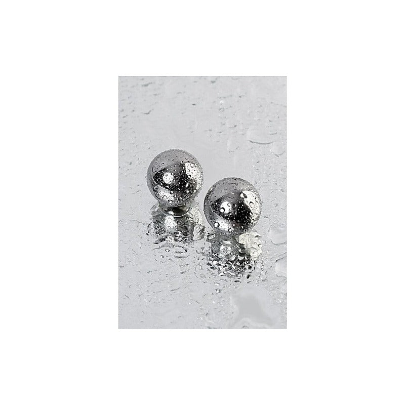 Metal Silver 2 Piece Vaginal Balls By Toyfa - Love Eggs and Kegel Exercisers
