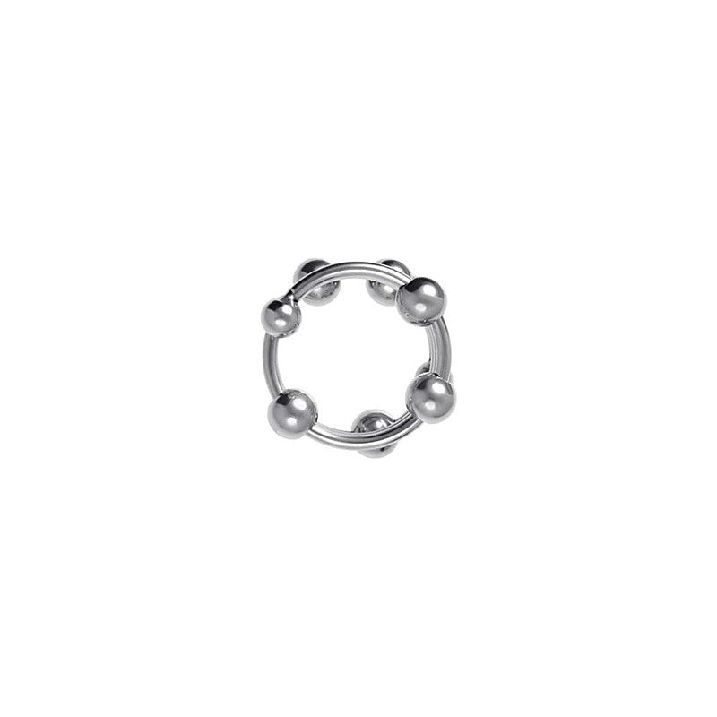Metal Balls Penis Head Cock Ring by ToyFa - Cock Rings