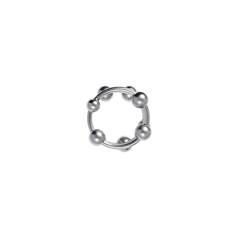 Metal Balls Penis Head Cock Ring by ToyFa - Cock Rings