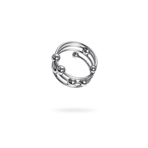 Metal Balls Penis Head Cock Ring by ToyFa - Cock Rings