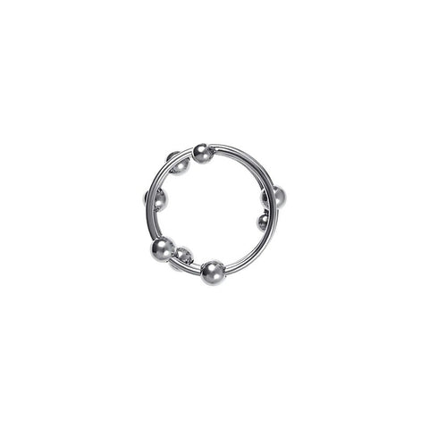 Metal Balls Penis Head Cock Ring by ToyFa - Cock Rings