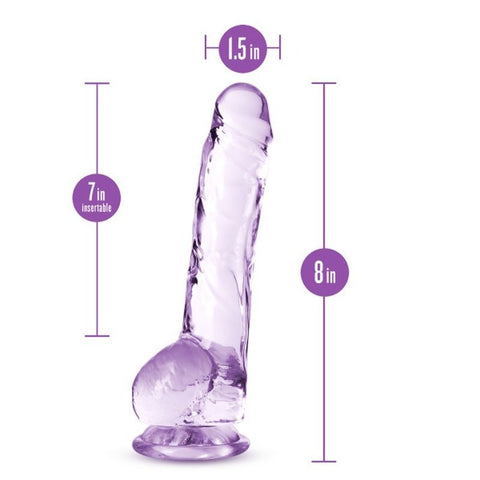 Naturally Yours 8" Crystaline Dildo Diamond - Realistic Dildos