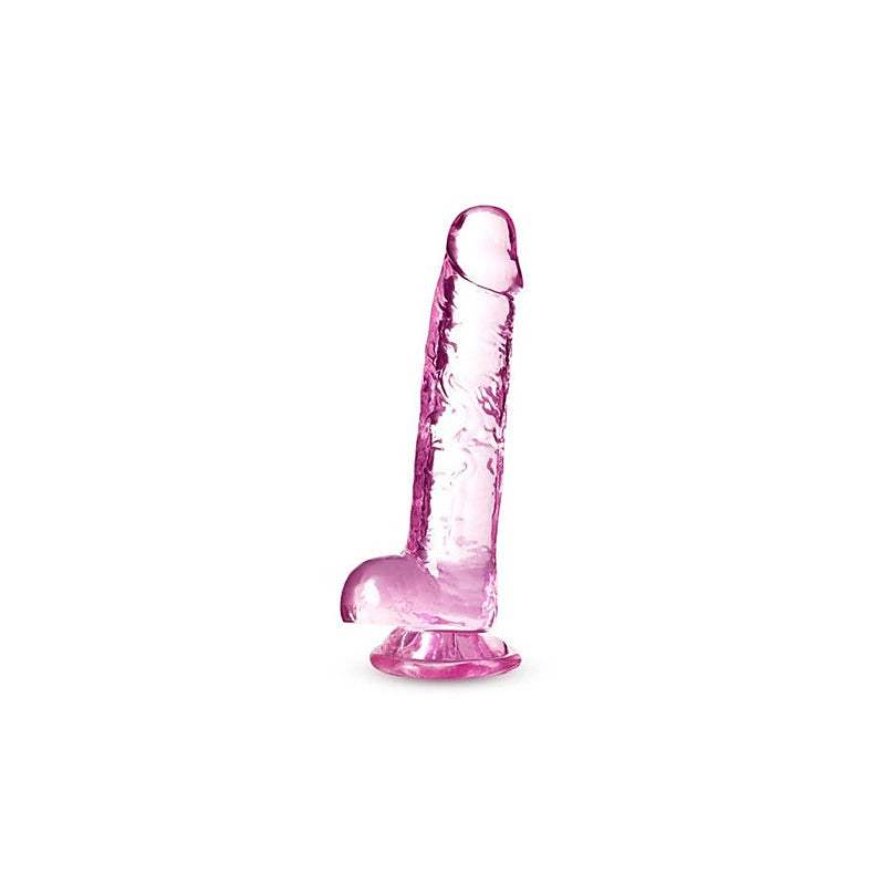 Naturally Yours 7 Inches Crystaline Realistic Dong With Balls - Realistic Dildos