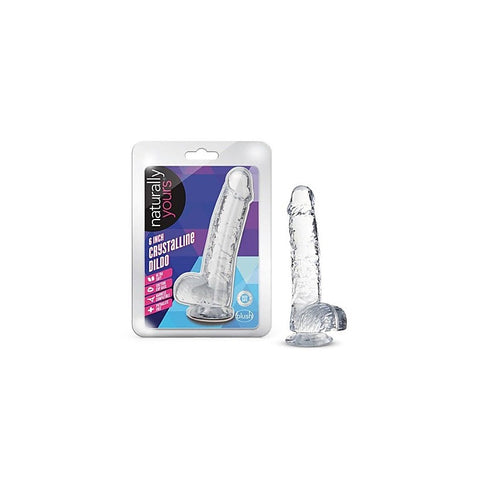 Naturally Yours 6 Inches Crystaline Suction Sup Realistic Dildo