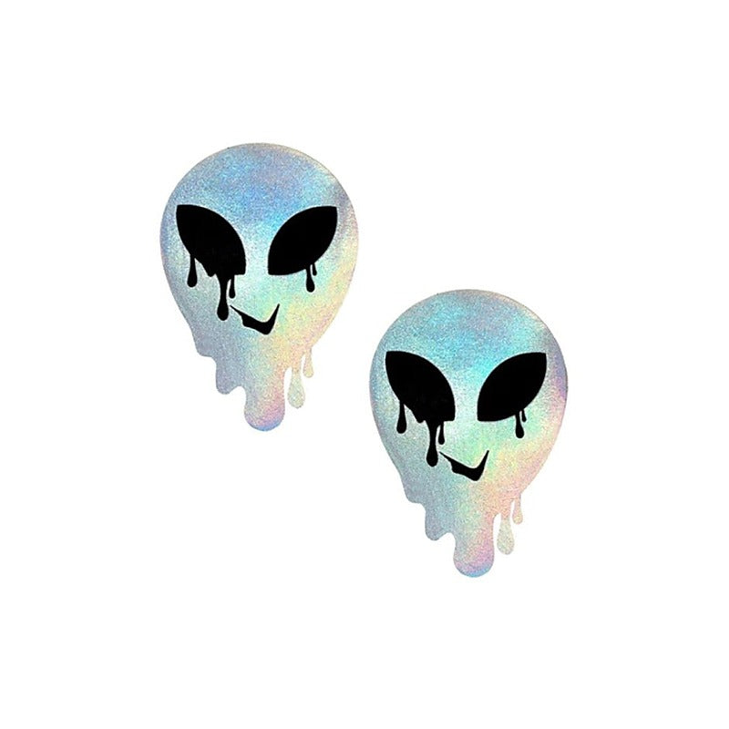Holographic Melty Alien Pasties By Neva Nude - Fancy Dress Ups