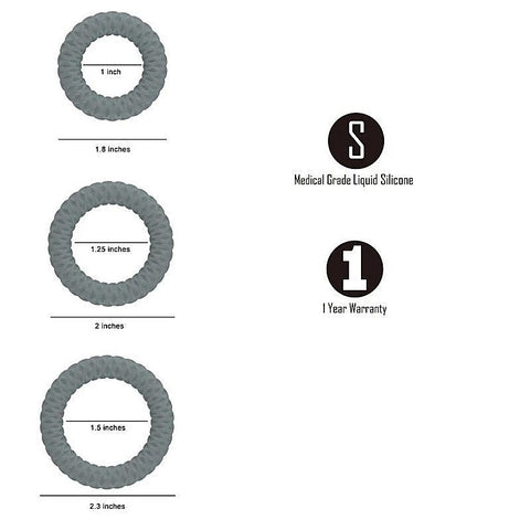 Maia ONYX Cock Ring Set of 3 Sizes by Maia Toys - Cock Rings