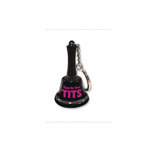 Show Me Your Tits Mini Bell Key Chain By Ozze Creations - Party Gifts and Novelties
